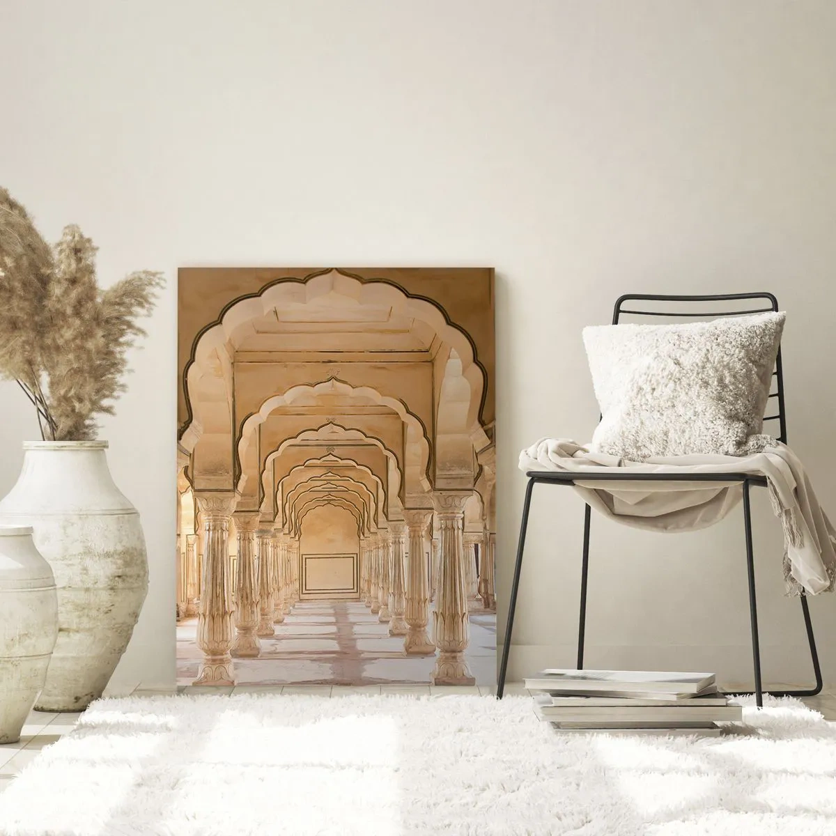 Glasbild - Bild auf glas - Im Palast des Maharadschas - 80x120 cm