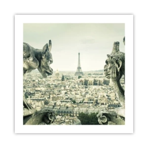 Poster - Pariser Plaudern - 50x50 cm