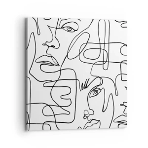 Bild auf Leinwand - Leinwandbild - In verworrenen Gefühlen - 70x70 cm