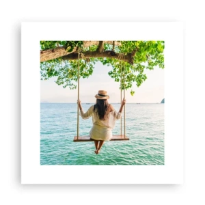 Poster - Das Leben ist wunderschön - 30x30 cm