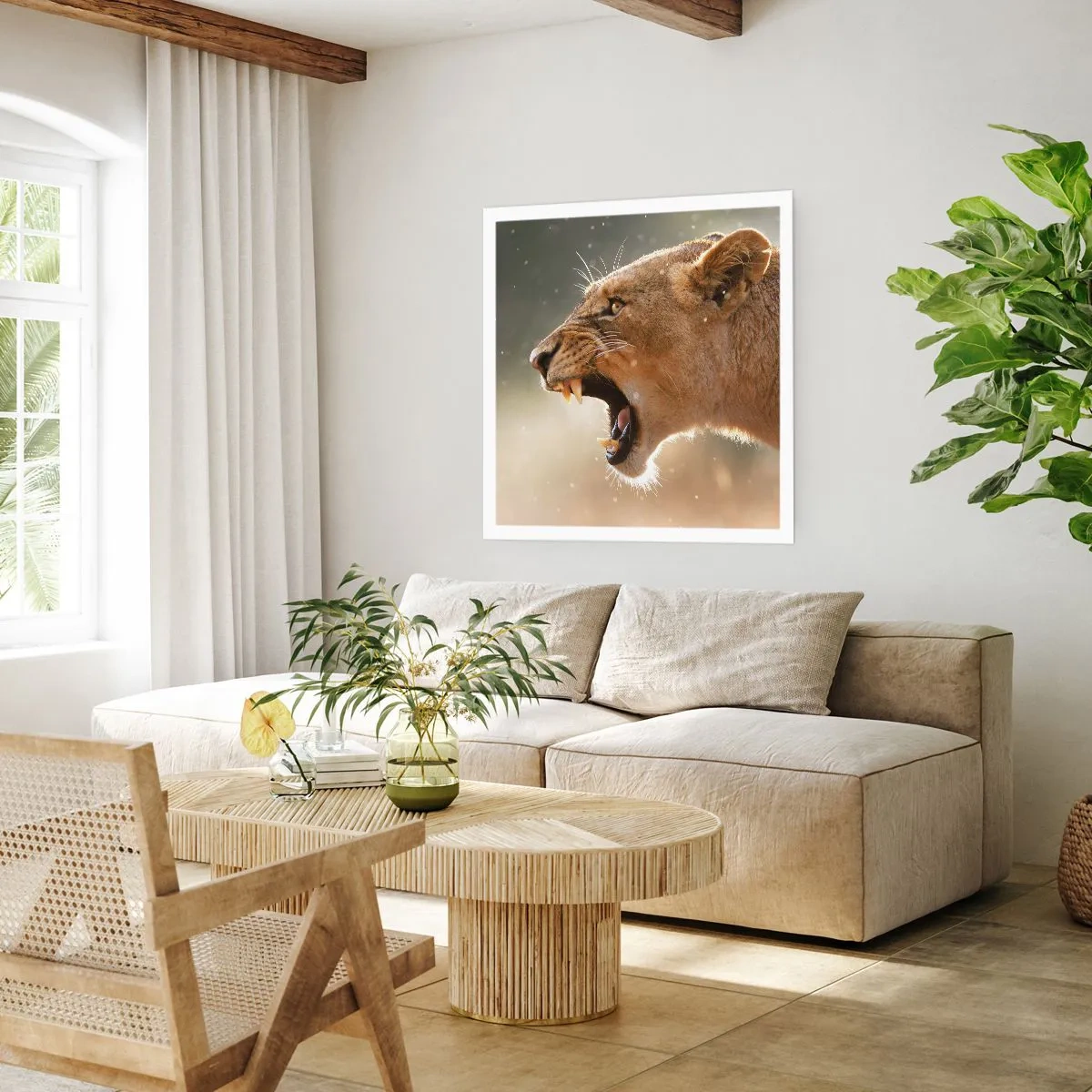 Poster - Versuch, nicht zuzuhören - 50x50 cm