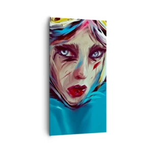 Bild auf Leinwand - Leinwandbild - Strassenkämpferin - 65x120 cm