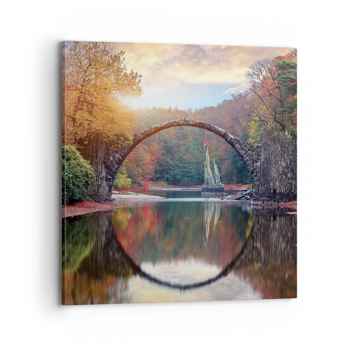 Bild auf Leinwand - Leinwandbild - Auf der anderen Seite des Spiegels - 70x70 cm