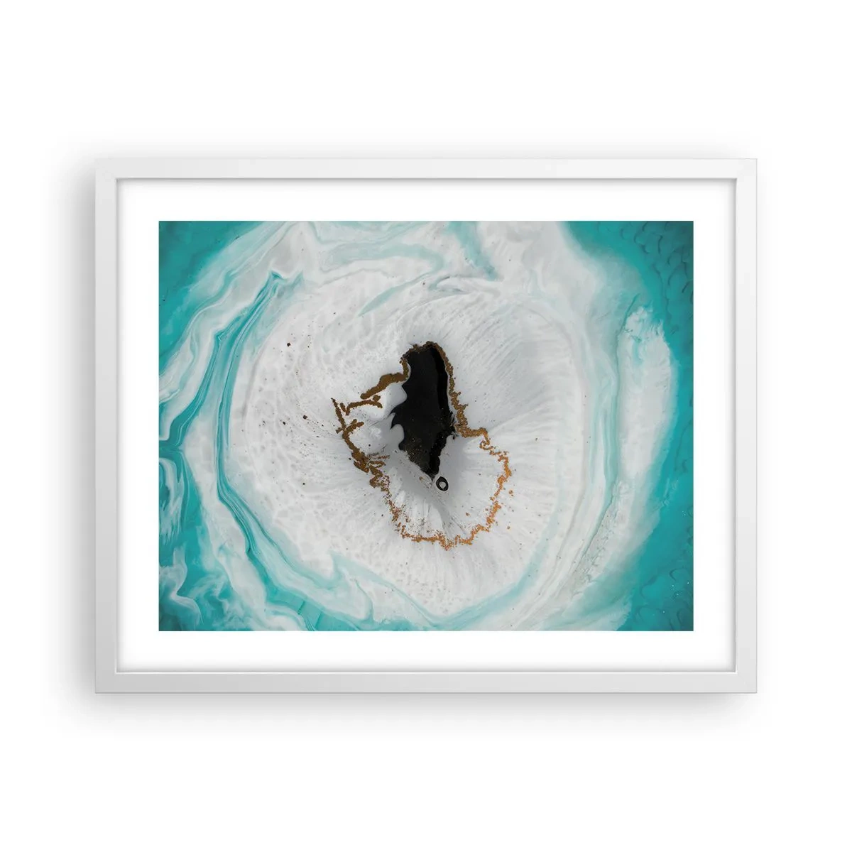 Poster in einem weißen Rahmen - Nach Innen eindringen - 50x40 cm