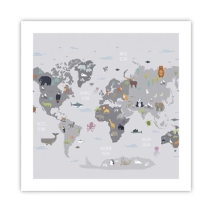 Poster - Sag mir wo du herkommst ... - 50x50 cm