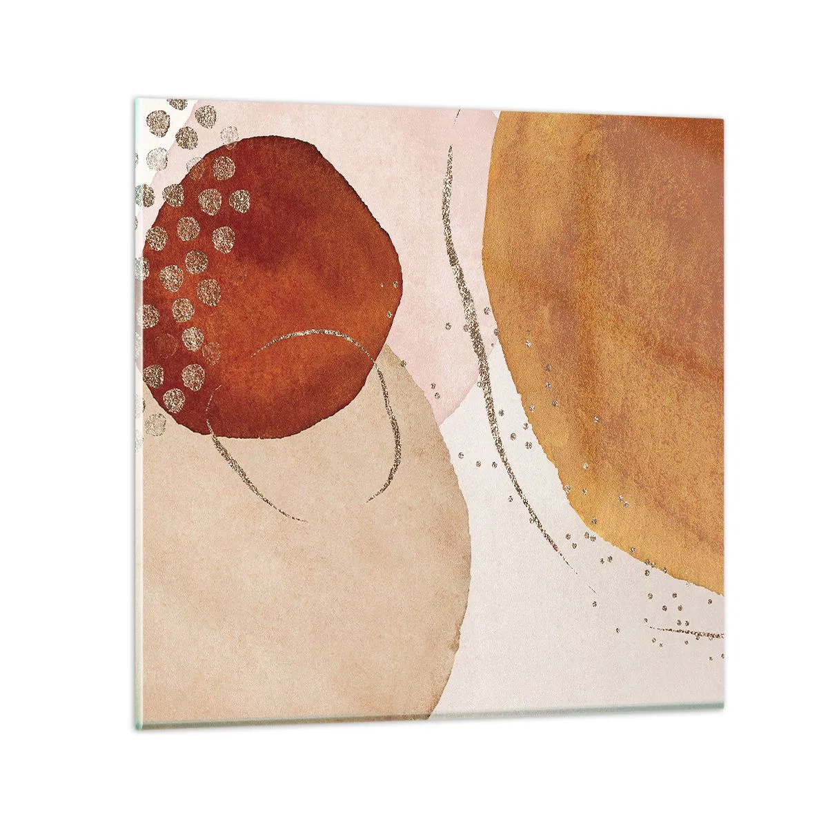 Glasbild - Bild auf glas - Rundheit und Bewegung - 60x60 cm