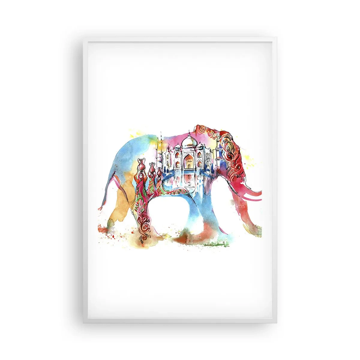 Poster in einem weißen Rahmen - Indien – die Aura der Liebe - 61x91 cm