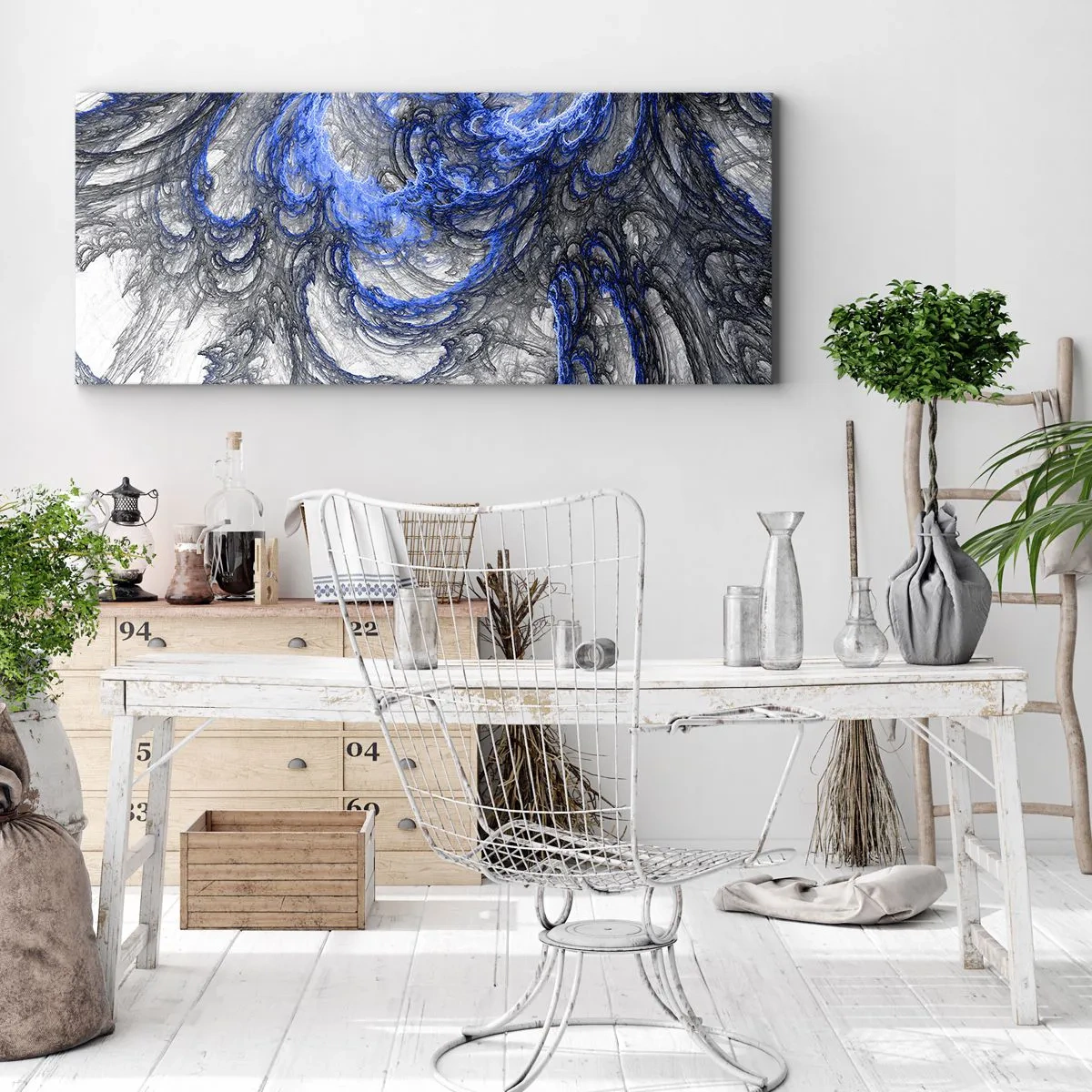 Bild auf Leinwand - Leinwandbild - Die Geburt einer Welle - 100x40 cm