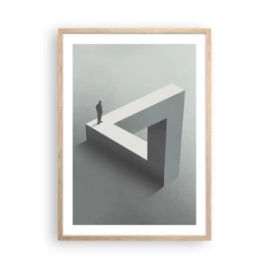 Poster in einem Rahmen aus heller Eiche - Es ist also doch möglich - 50x70 cm