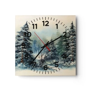 Wanduhr - Glasuhr - Bereit für Weihnachten - 30x30 cm