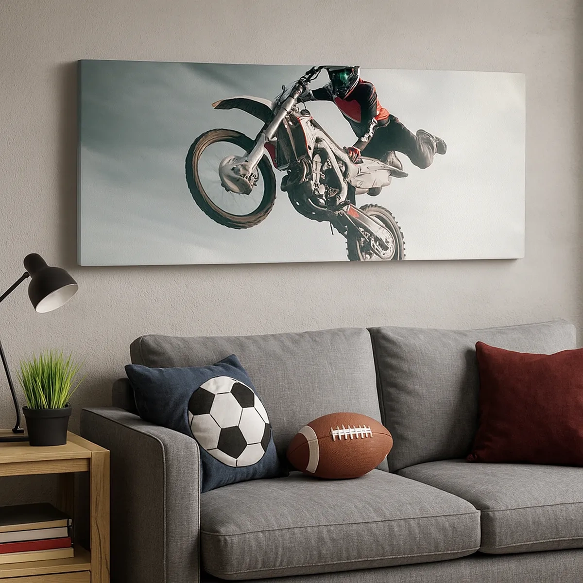 Bild auf Leinwand - Leinwandbild - Kein Spaß ohne Risiko - 30x30 cm