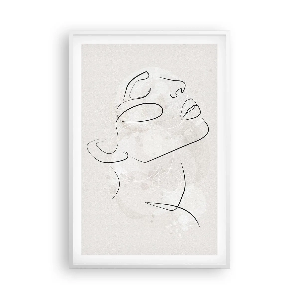 Poster in einem weißen Rahmen - Die Umrisse eines Traums - 61x91 cm