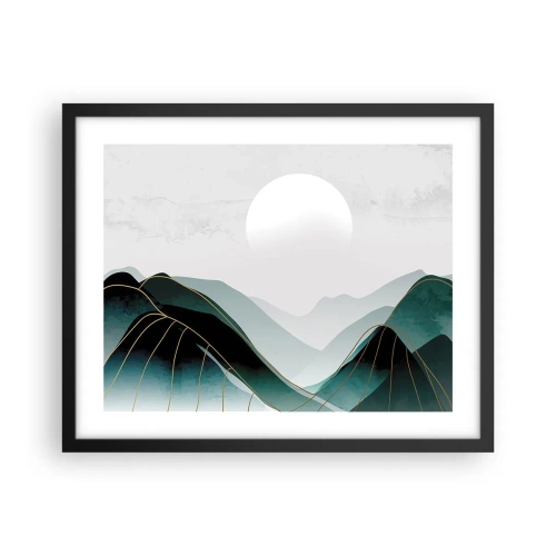 Poster in einem schwarzem Rahmen - In voller Majestät - 50x40 cm