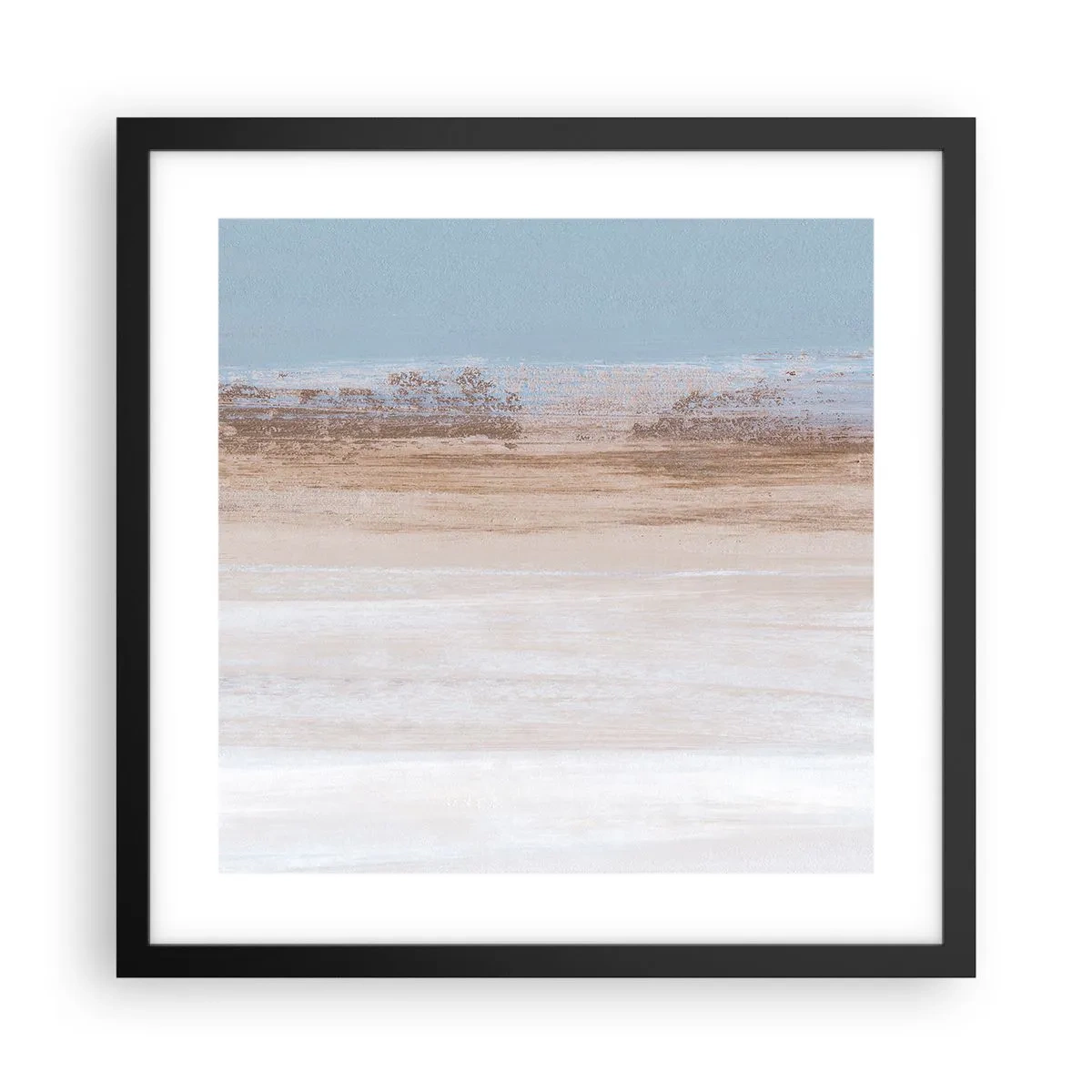 Poster in einem schwarzem Rahmen - Mehrdeutige Landschaft - 40x40 cm