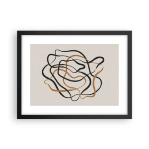 Poster in einem schwarzem Rahmen - Alles ging schief - 40x30 cm