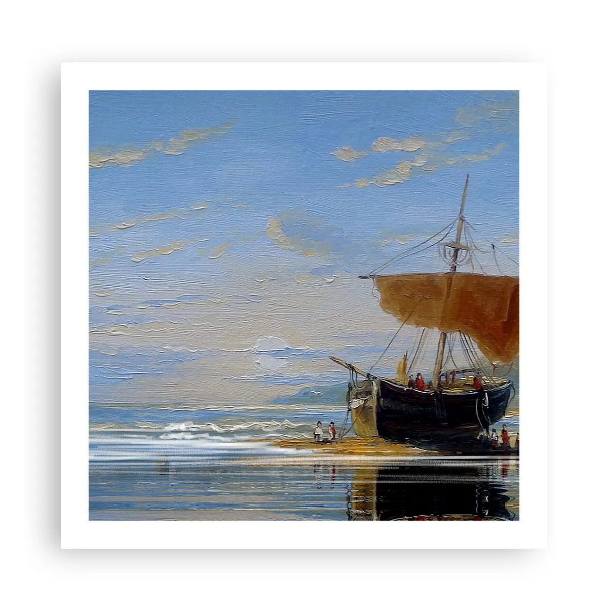 Poster - Wasser, Land, Luft - 60x60 cm