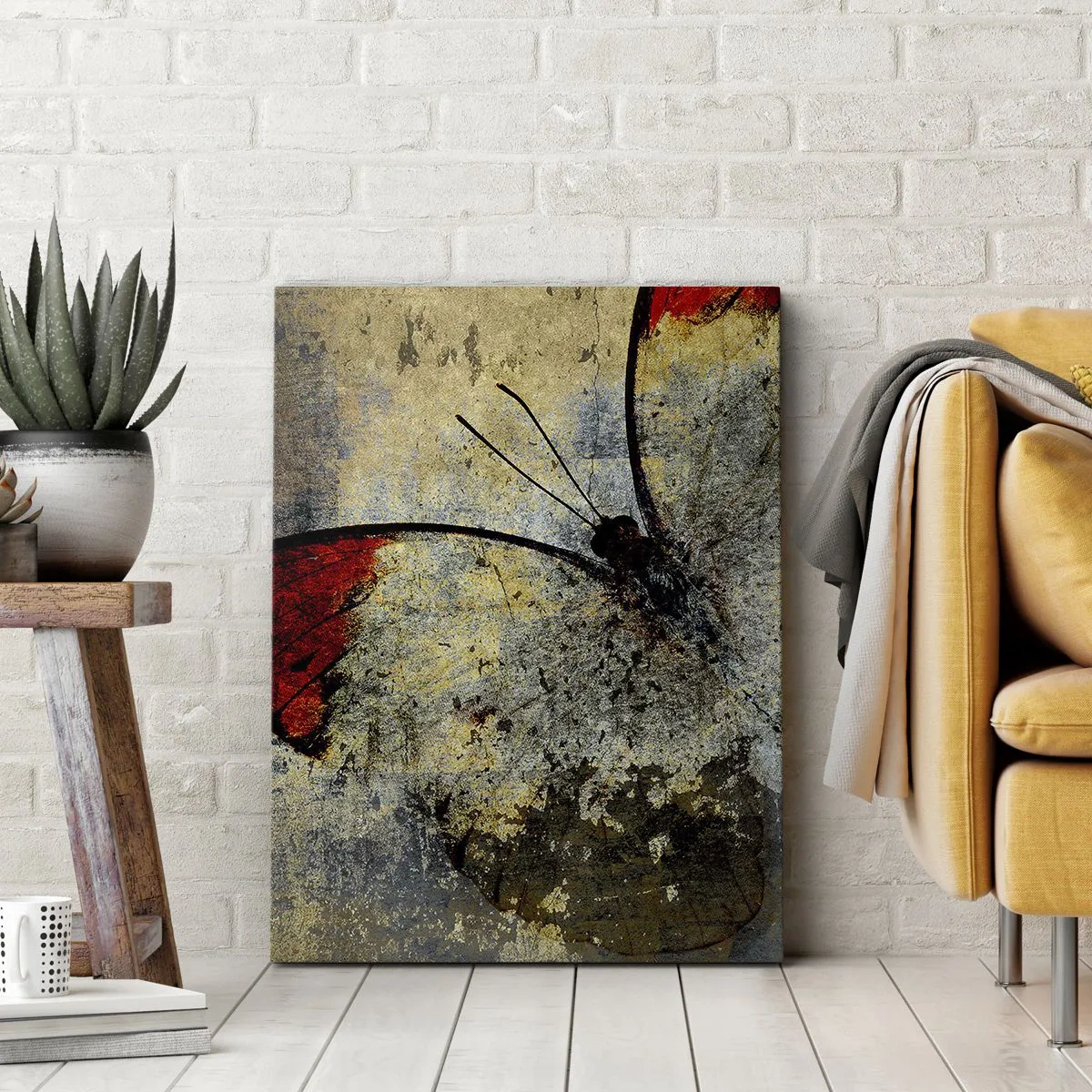 Bild auf Leinwand - Leinwandbild - Pass auf, bevor ich verschwinde - 65x120 cm