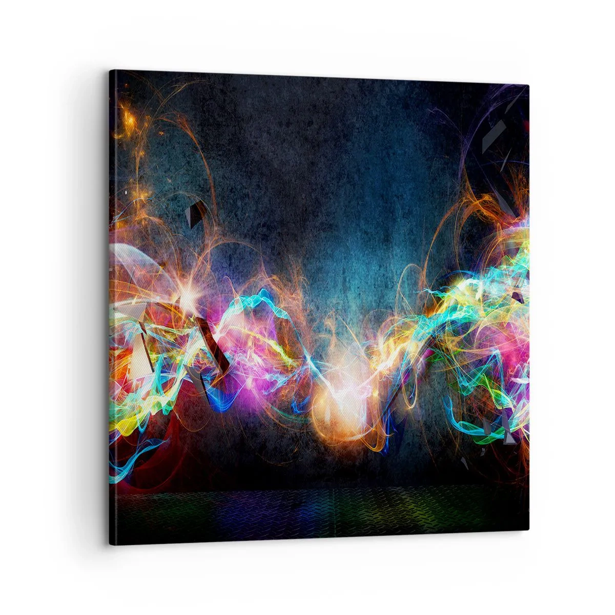 Bild auf Leinwand - Leinwandbild - Freudig gegen die Dunkelheit - 60x60 cm
