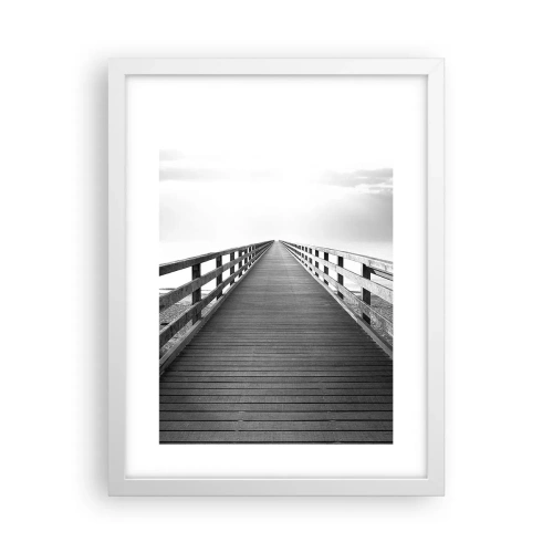 Poster in einem weißen Rahmen - In die Ferne ... - 30x40 cm