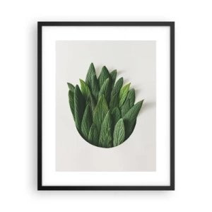 Poster in einem schwarzem Rahmen - Ungebremste Neugier - 40x50 cm