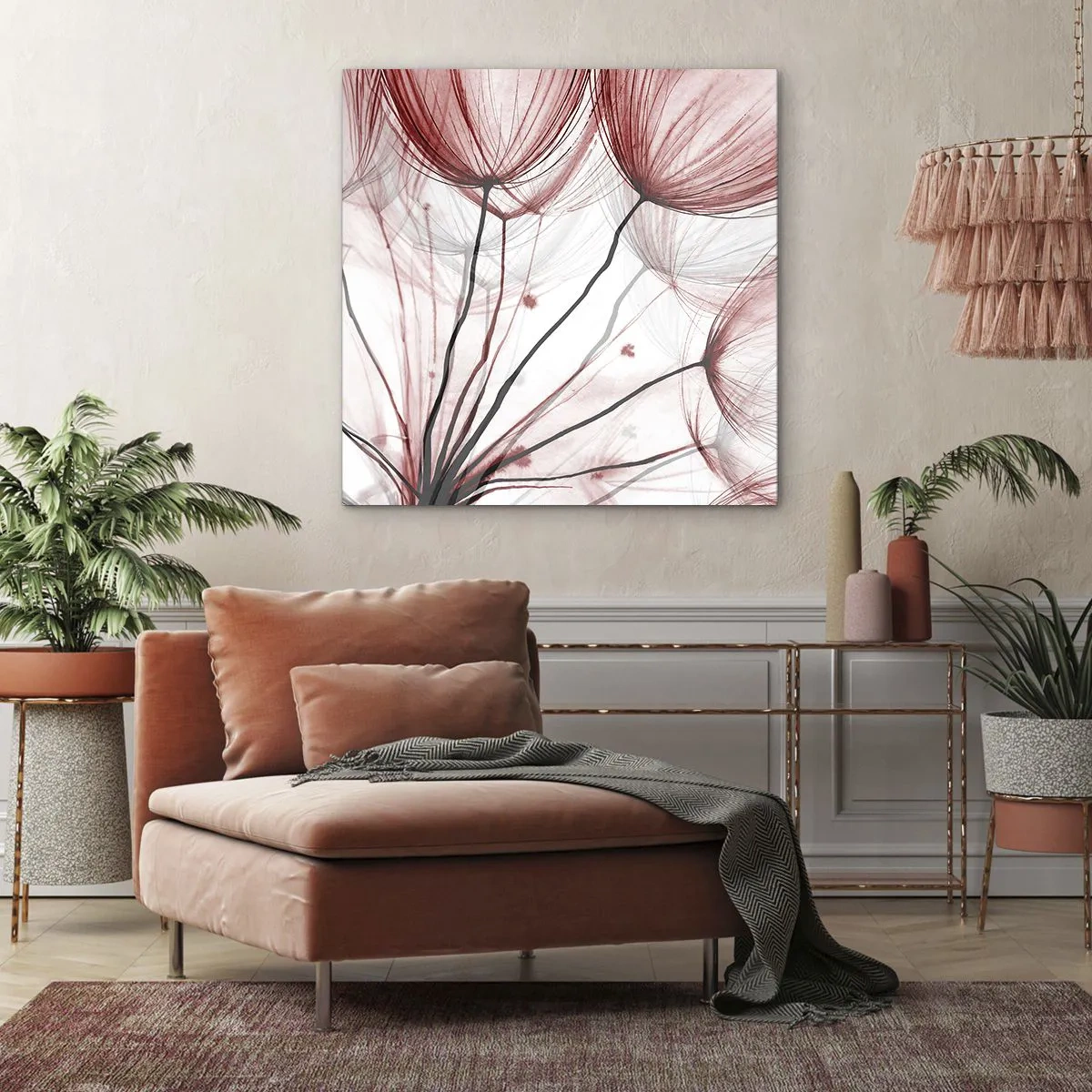 Bild auf Leinwand - Leinwandbild - Vor der Abfahrt - 70x70 cm