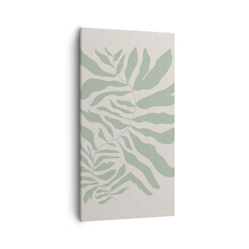 Bild auf Leinwand - Leinwandbild - Smaragdzweig - 55x100 cm