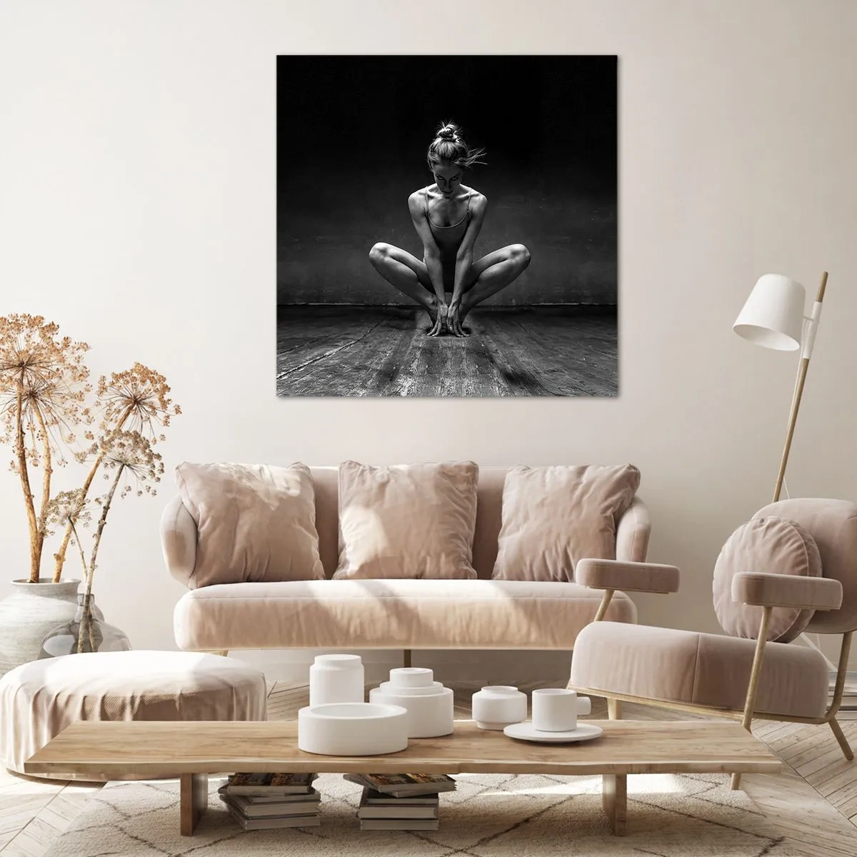 Bild auf Leinwand - Leinwandbild - Konzentration der Tanzenergie - 70x70 cm