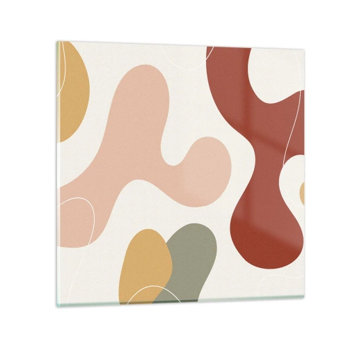 Glasbild - Bild auf glas - Kringel oder Schnörkel? - 30x30 cm