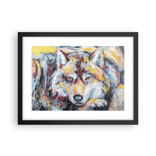 Poster in einem schwarzem Rahmen - Seelenfrieden unter den Lieben - 40x30 cm