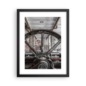 Poster in einem schwarzem Rahmen - Das geheime Leben der Fabrik - 30x40 cm