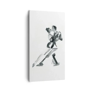 Bild auf Leinwand - Leinwandbild - In einem Schlag - 45x80 cm