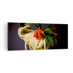 Bild auf Leinwand - Leinwandbild - Ein leckerer Bissen - 100x40 cm