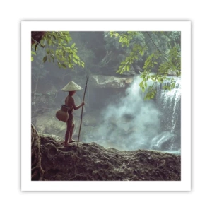 Poster - Befreundet mit der Natur - 60x60 cm
