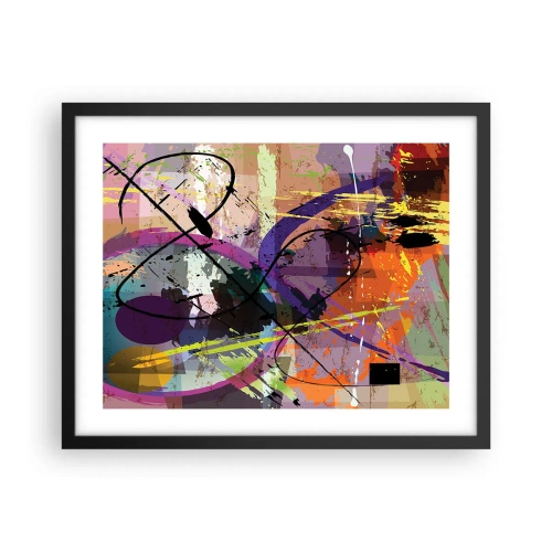 Poster in einem schwarzem Rahmen - Du kannst geradeaus oder umhergehen - 50x40 cm