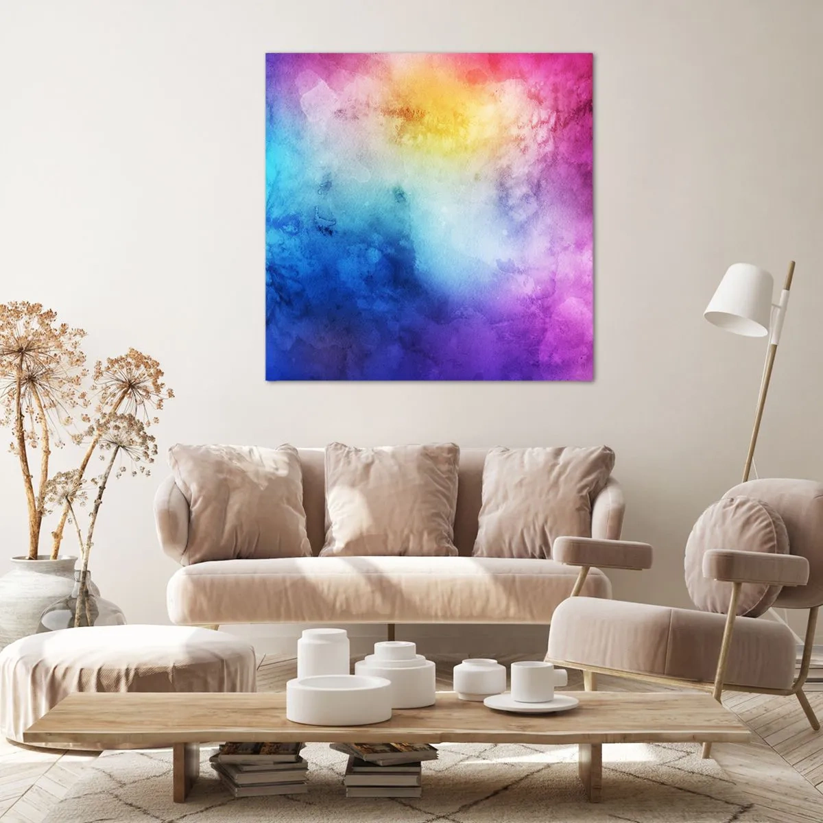 Bild auf Leinwand - Leinwandbild - Fast auf Wolke sieben - 70x70 cm