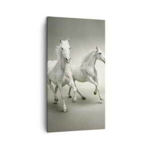 Bild auf Leinwand - Leinwandbild - Weiße Macht! - 45x80 cm