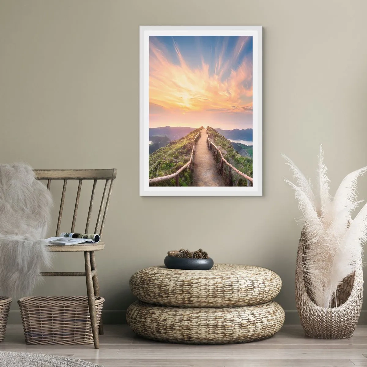 Poster in einem weißen Rahmen - Nah am Himmel - 70x100 cm