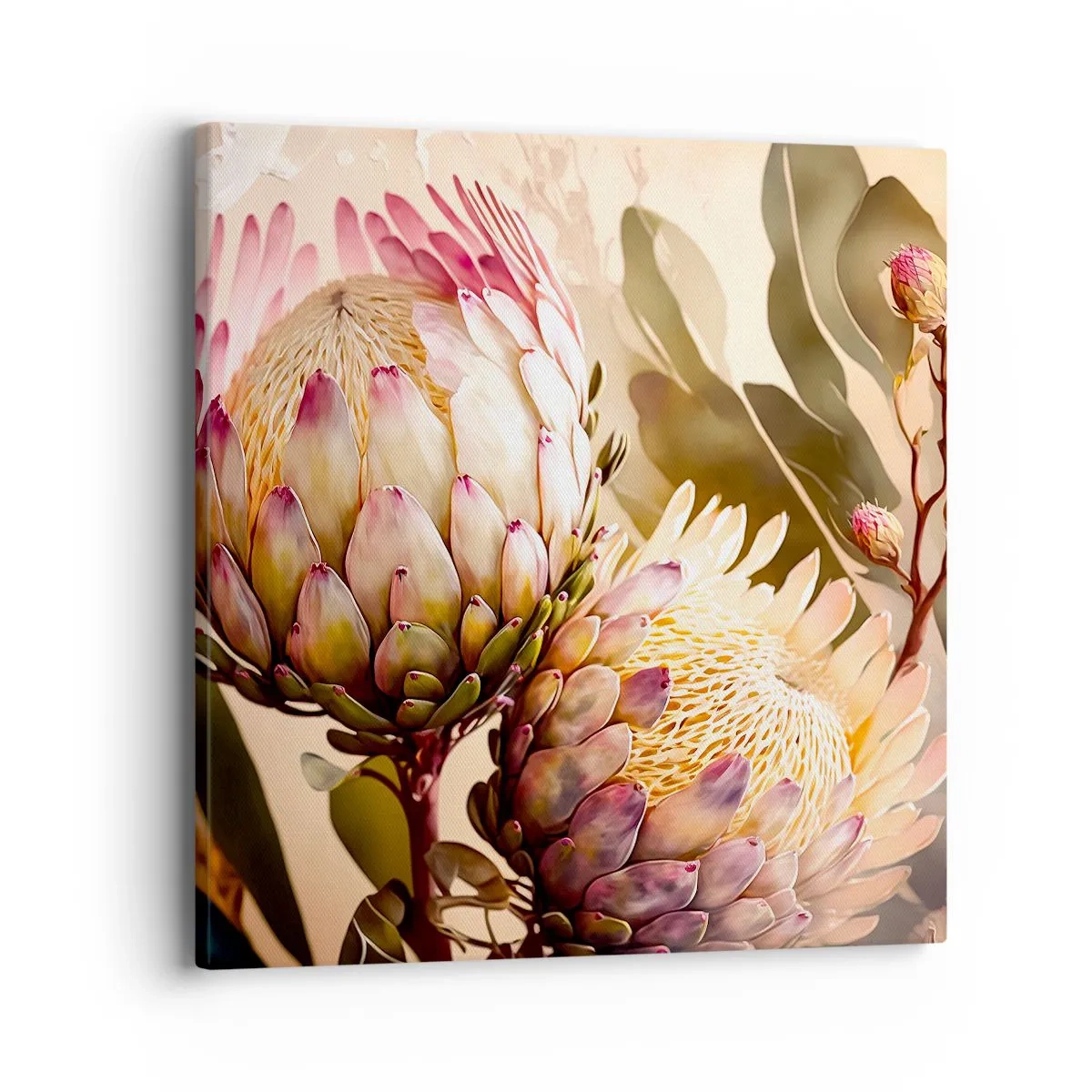 Bild auf Leinwand - Leinwandbild - Zärtlich umarmt - 40x40 cm