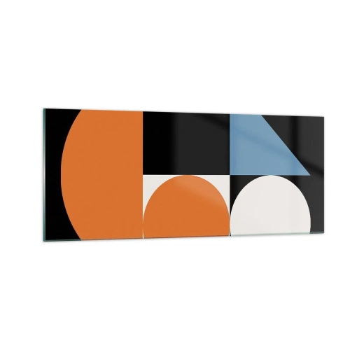 Glasbild - Bild auf glas - Bebilderte Anordnung - 100x40 cm