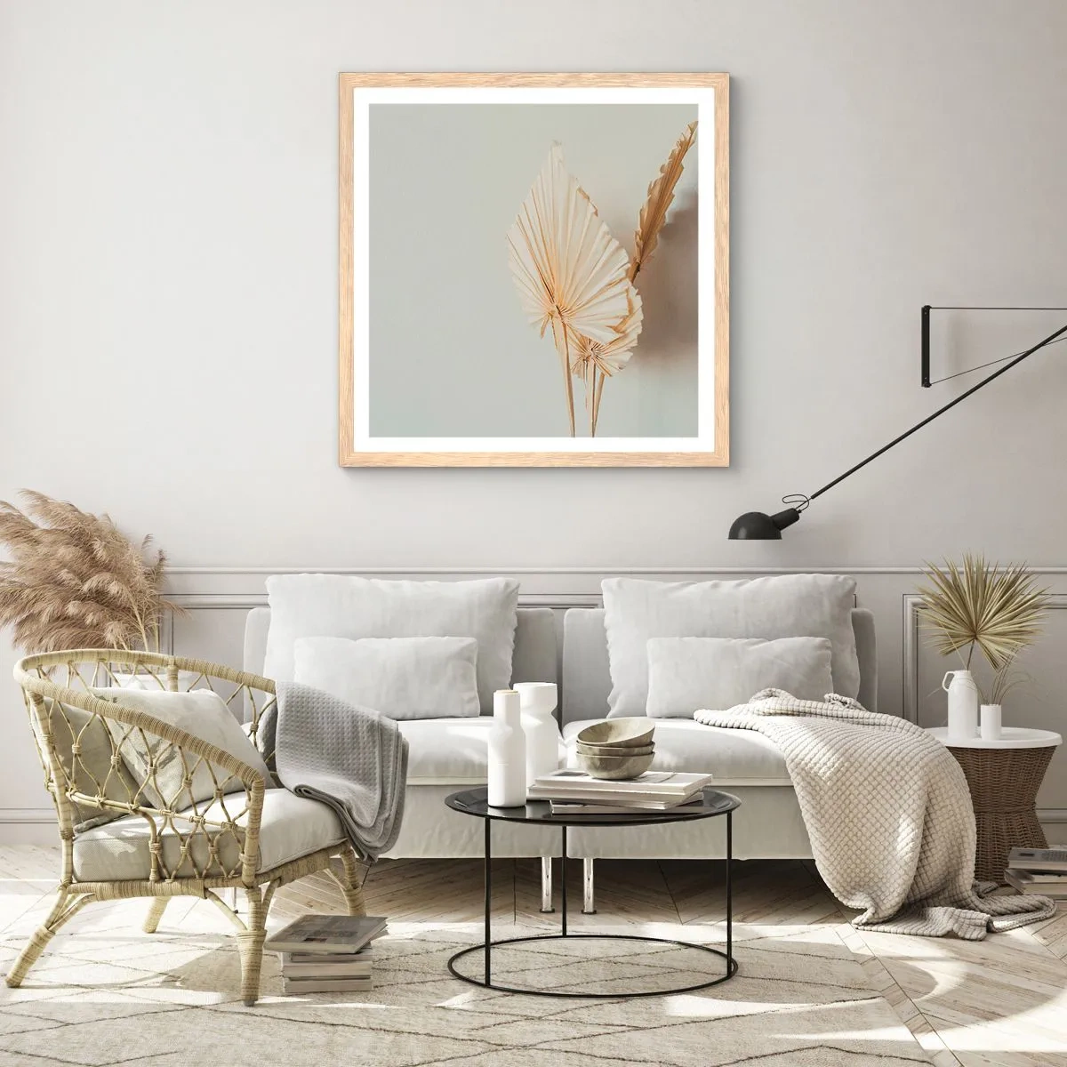 Poster in einem Rahmen aus heller Eiche - Wenn Sie Erleichterung brauchen - 40x40 cm