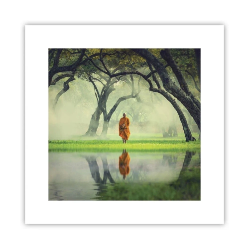 Poster - Auf dem Weg zur Erleuchtung - 30x30 cm