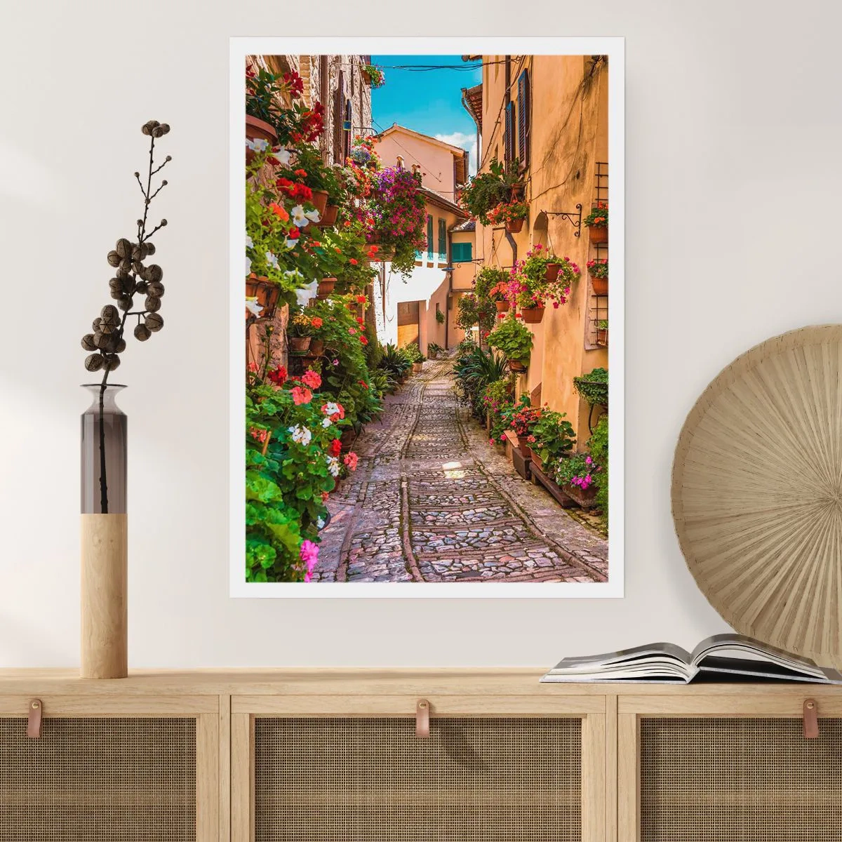 Poster - Italienische Gasse - 30x40 cm