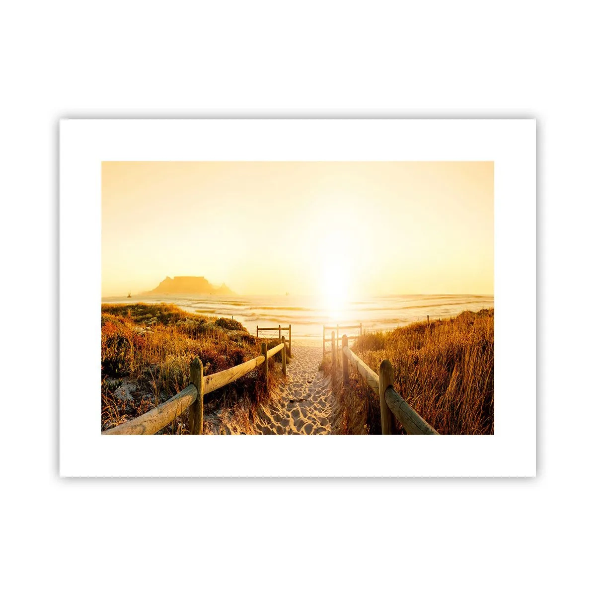 Poster - Über die Düne, der Sonne entgegen - 40x30 cm