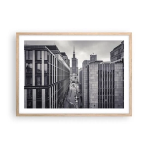 Poster in einem Rahmen aus heller Eiche - Warschauer Tal - 70x50 cm