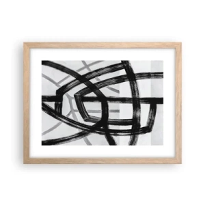 Poster in einem Rahmen aus heller Eiche - Bautiefe - 40x30 cm