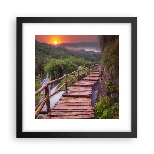 Poster in einem schwarzem Rahmen - Schönheit jenseits des Glaubens - 30x30 cm