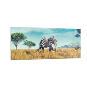 Glasbild - Bild auf glas - Grau ist nicht mehr in Mode - 100x40 cm