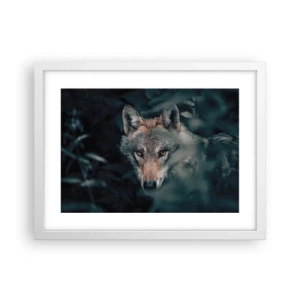 Poster in einem weißen Rahmen - Jäger - 40x30 cm