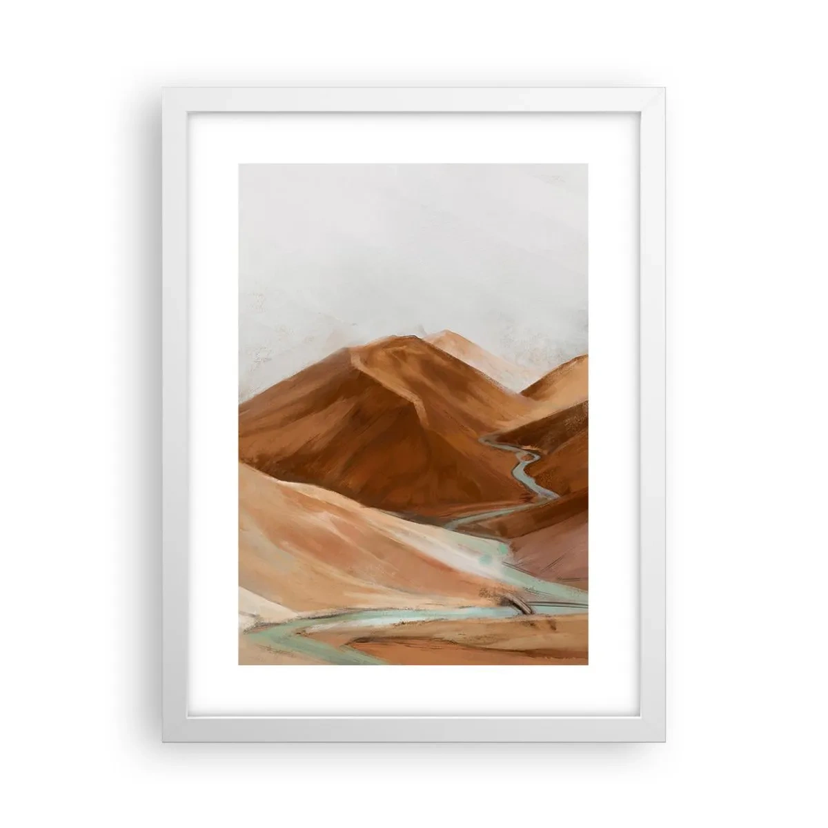 Poster in einem weißen Rahmen - Zur Quelle - 30x40 cm