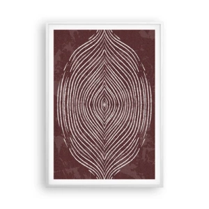 Poster in einem weißen Rahmen - Der Raum spricht - 70x100 cm